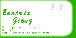 beatrix gipsz business card